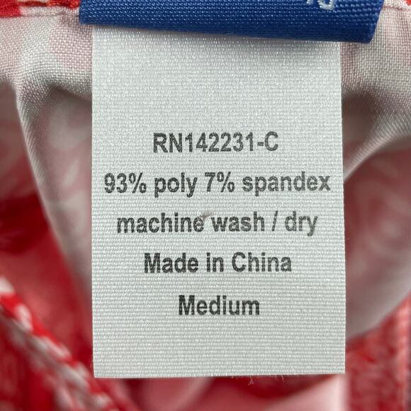 RipSkirt Hawaii Length‎ 2 Wrap Skirt – Red and White Dot Print, Size M - Picture 6 of 6